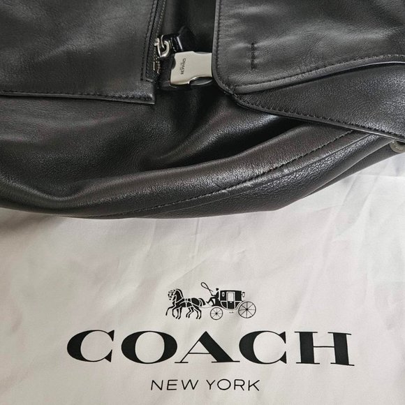 Coach Black Leather Backpack - Picture 16 of 16